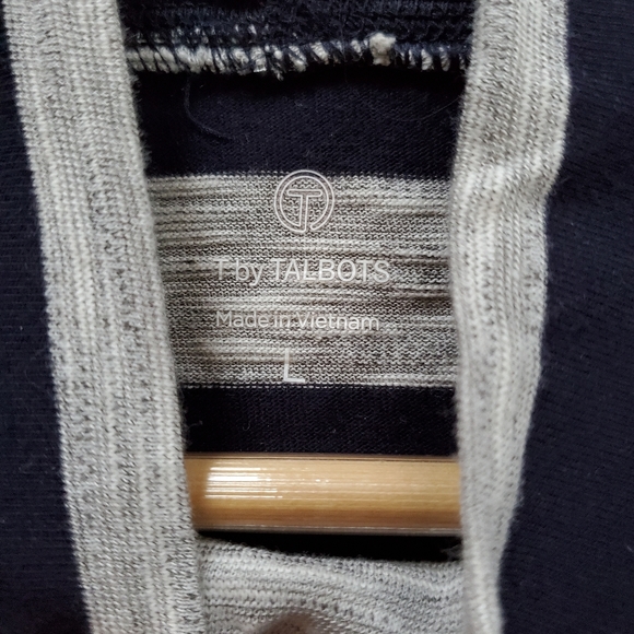 T By Talbots Striped Top Large - Picture 5 of 8